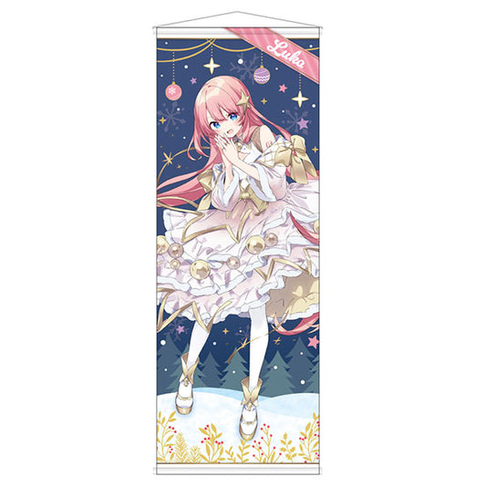 Hatsune Miku Xmas SHOP 2023 Life-size Wall Scroll Megurine Luka, Decorative Tapestries, animota