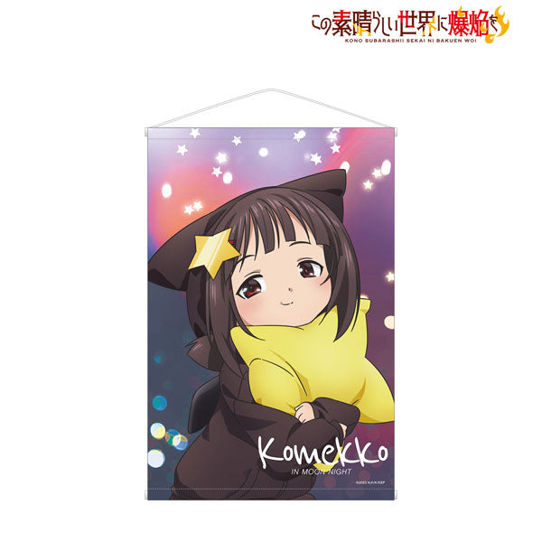 Anime "Kono Subarashii Sekai ni Bakuen wo!" New Illustration Komekko Moon Night ver. B2 Wall Scroll, Decorative Tapestries, animota