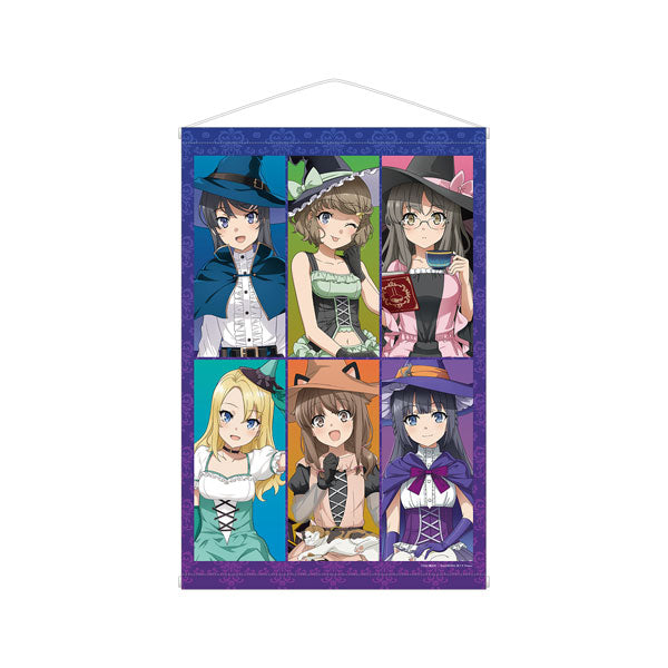 Rascal Does Not Dream of Bunny Girl Senpai New Illustration Group Halloween 2023 ver. A1 Wall Scroll, Decorative Tapestries, animota