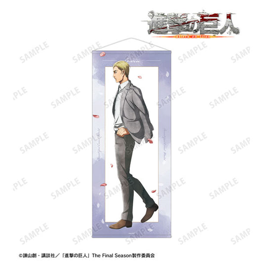 Attack on Titan New Illustration Erwin Walking Watercolor Style ver. Jumbo Wall Scroll