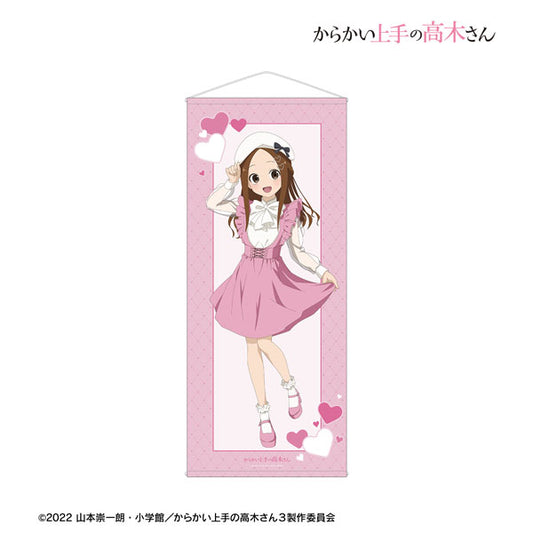 Teasing Master Takagi-san New Illustration Takagi-san Pink Girly Fashion ver. Life-size Wall Scroll, Decorative Tapestries, animota