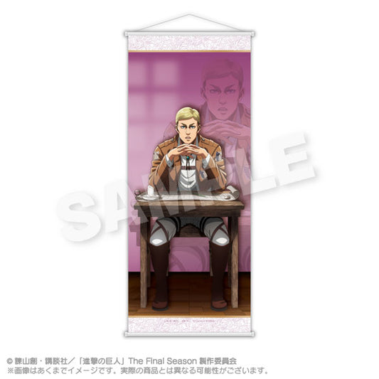 Attack on Titan Slim Wall Scroll Strategy Meeting Together ver. Erwin Smith