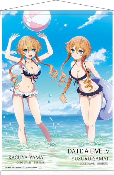 Date A Live IV B2 Wall Scroll Kaguya Yamai / Yuzuru Yamai, Decorative Tapestries, animota