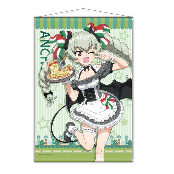 Girls und Panzer das Finale New Illustration B2 Wall Scroll [Anchovy] Little Devil Waitress