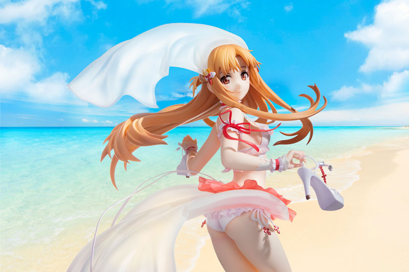 "Sword Art Online" Asuna Manatsu no Kirameki Hanayome Ver. 1/7 Complete Figure [KADOKAWA Special Set], Action & Toy Figures, animota