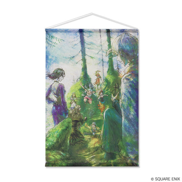 Octopath Traveler II B2 Wall Scroll "The Journey We Overcame Together", Decorative Tapestries, animota