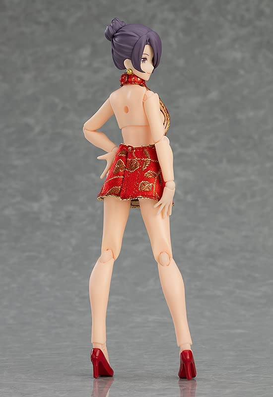 figma Styles Female Body (Mika) with Mini Skirt Chinese Dress Outfit | animota