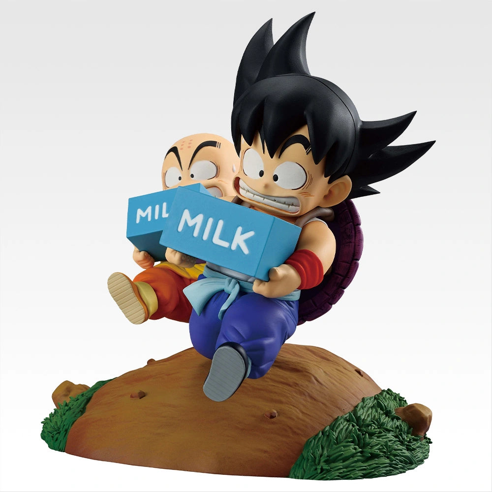 Dragon Ball Fantastic Adventure 2 - Son Goku ＆ Krillin - Milk Delivery Figure [Ichiban-Kuji Prize A]
