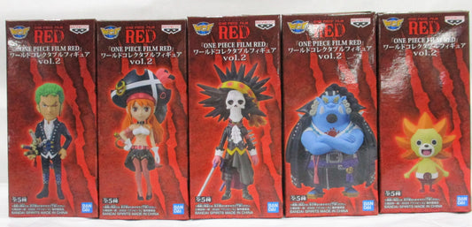 ONE PIECE "ONE PIECE FILM RED" World Collectible Figure Bd.2 - 5 Arten von Sets