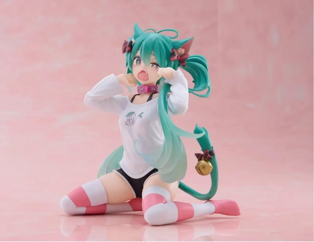 Hatsune Miku Desktop Cute Figure Cat ear T-shirt Ver.