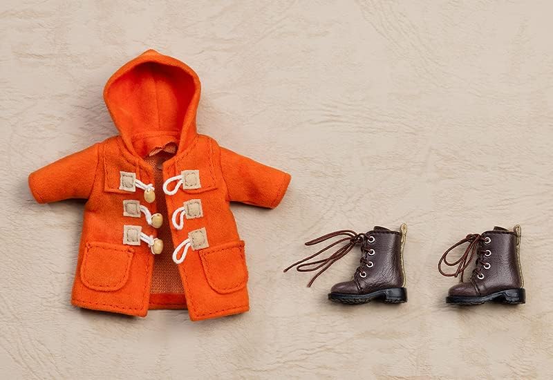 Nendoroid Doll Warm Clothing Set: Boots & Duffle Coat (Orange) | animota
