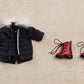Nendoroid Doll Warm Clothing Set: Boots & Mod Coat (Black) | animota