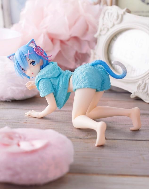 Re:ZERO -Starting Life in Another World Desktop Cute figure Rem -Cat room wear ver.- (standard version)
