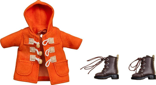 Nendoroid Doll Warm Clothing Set: Boots & Duffle Coat (Orange) | animota