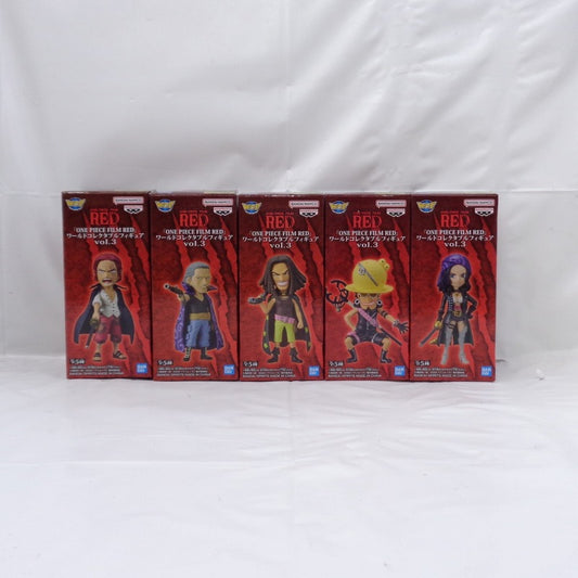 ONE PIECE „ONE PIECE FILM RED“ World Collectible Figure Bd. 3 – 5 Arten von Sets