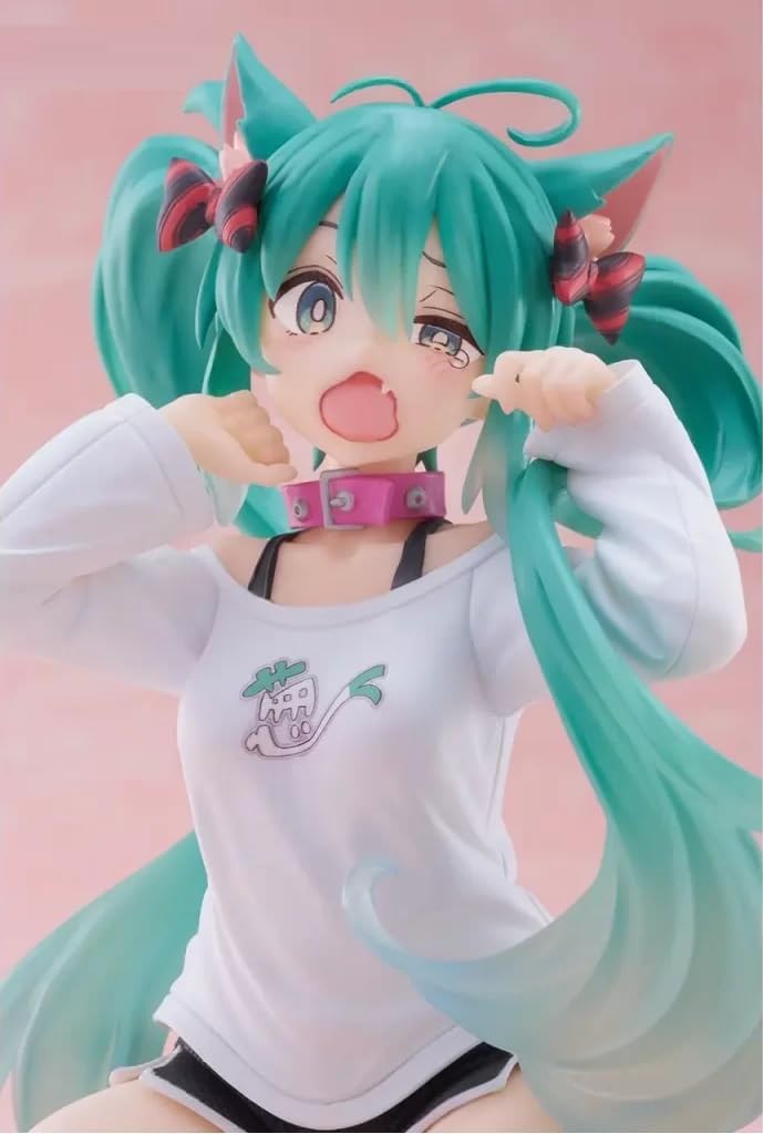 Hatsune Miku Desktop Cute Figure Cat ear T-shirt Ver.