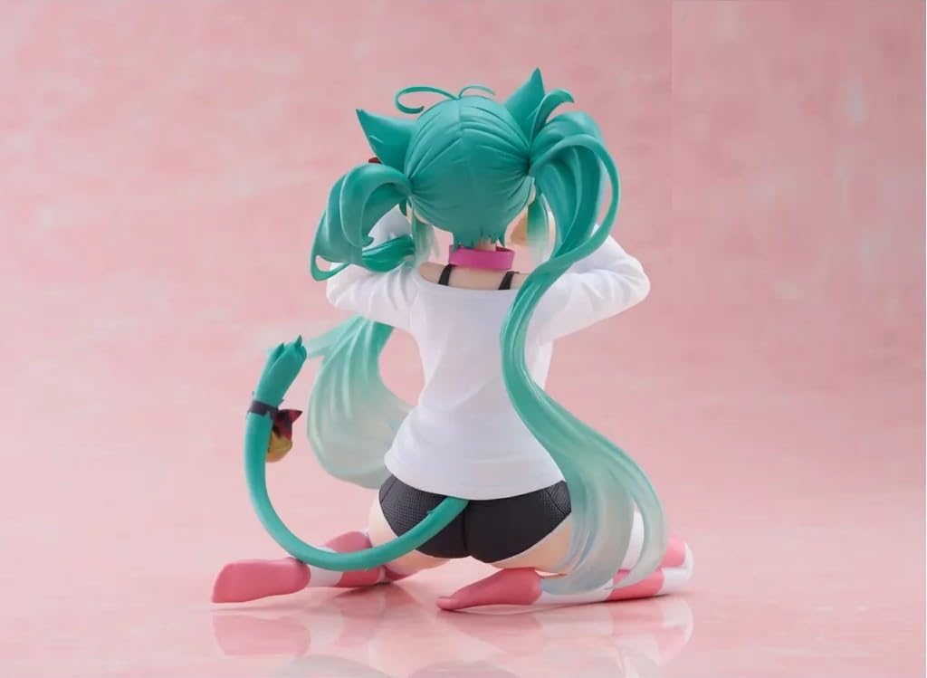 Hatsune Miku Desktop Cute Figure Cat ear T-shirt Ver.