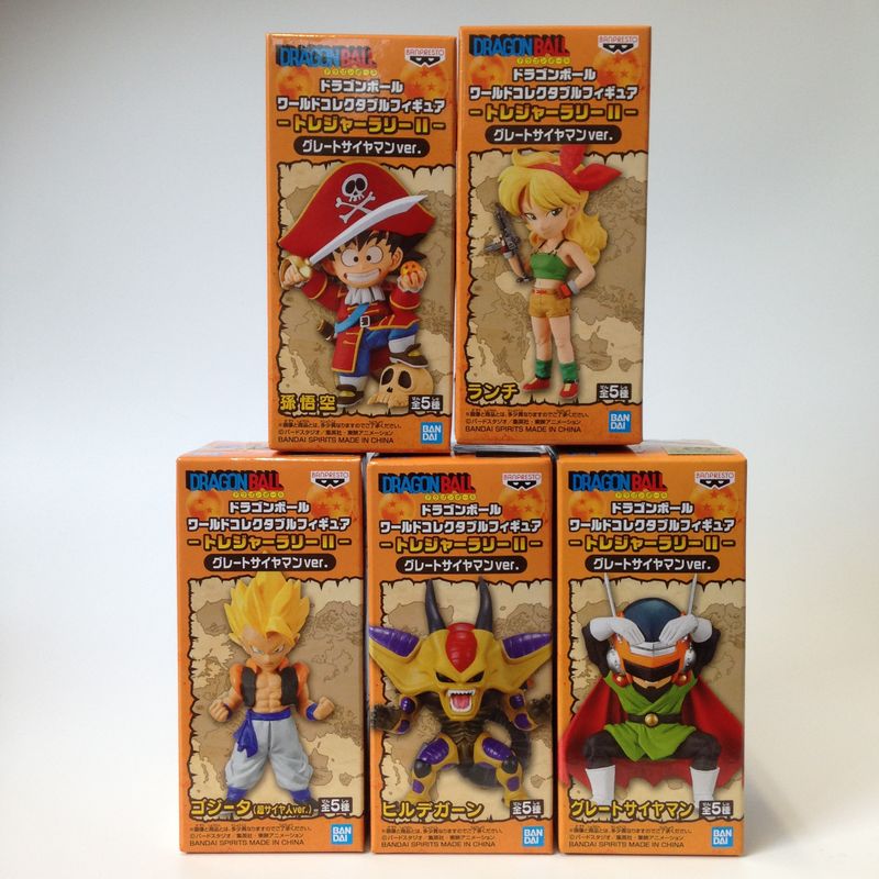 Dragon Ball World Collectable Figure -Treasure Rally- II Great Saiyaman Ver. Set of 5, Action & Toy Figures, animota