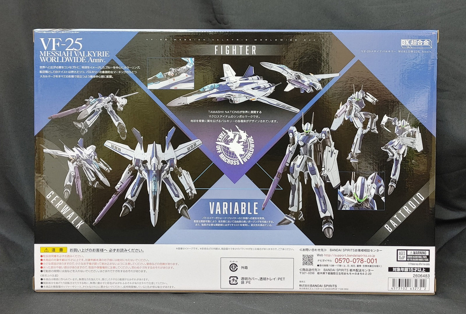 DX Chogokin VF-25 Messiah Valkyrie WORLDWIDE Anniv., animota