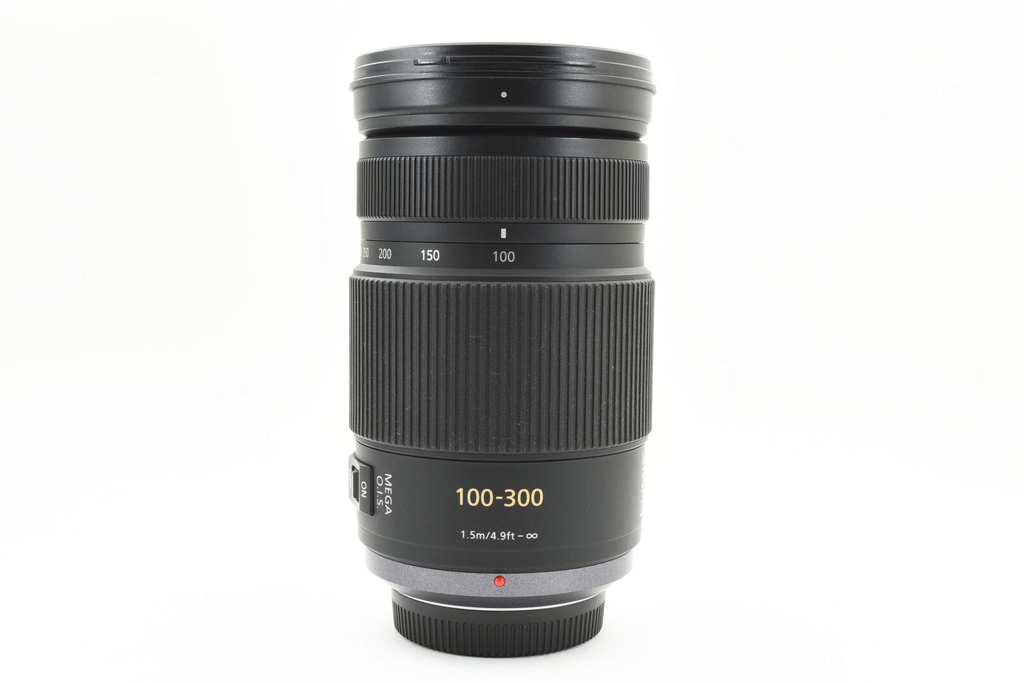 Lente Panasonic Lumix G Vario 100-300 mm f/4-5,6 Mega OIS [casi impecable] n.º 3665A