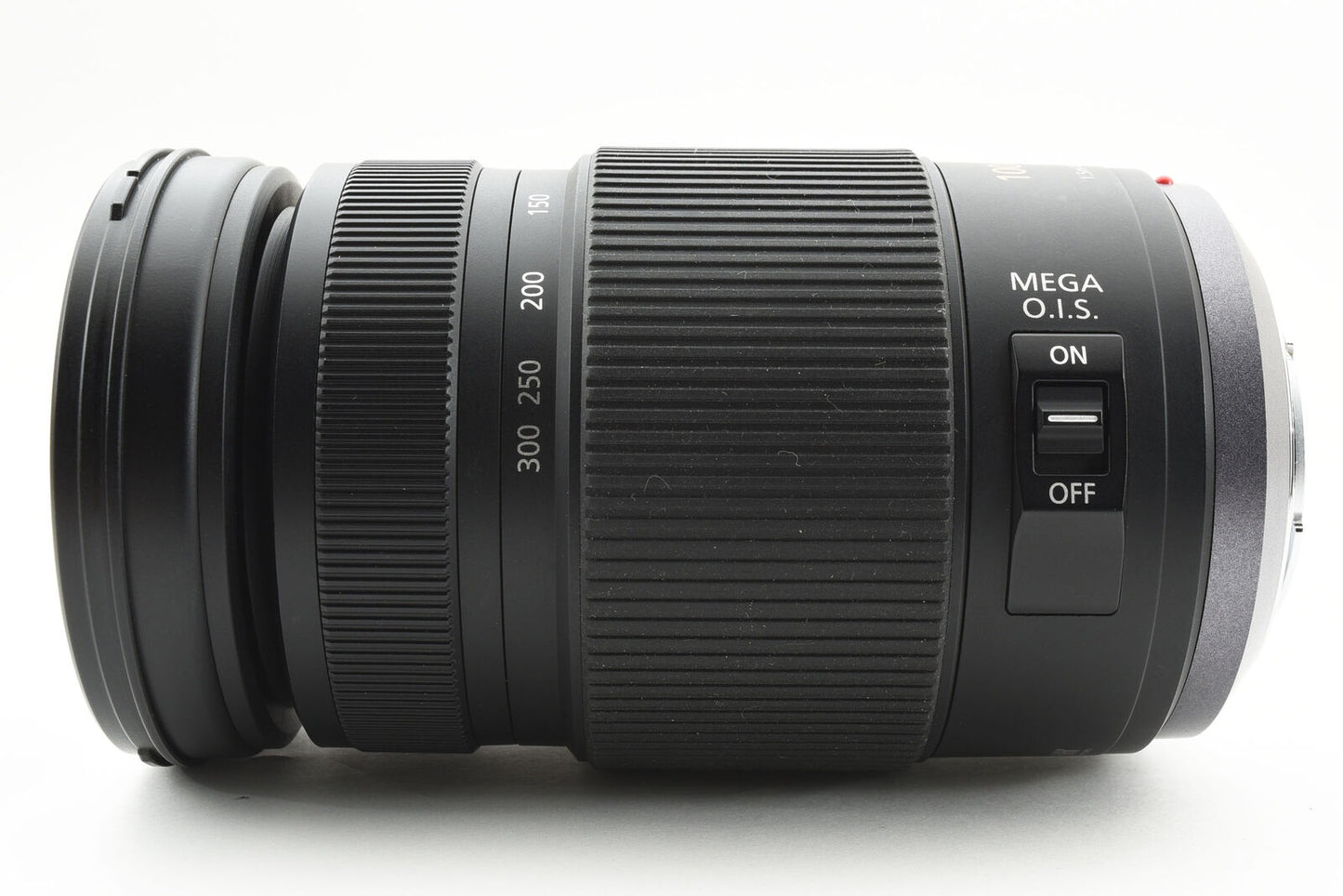 Lente Panasonic Lumix G Vario 100-300 mm f/4-5,6 Mega OIS [casi impecable] n.º 3665A