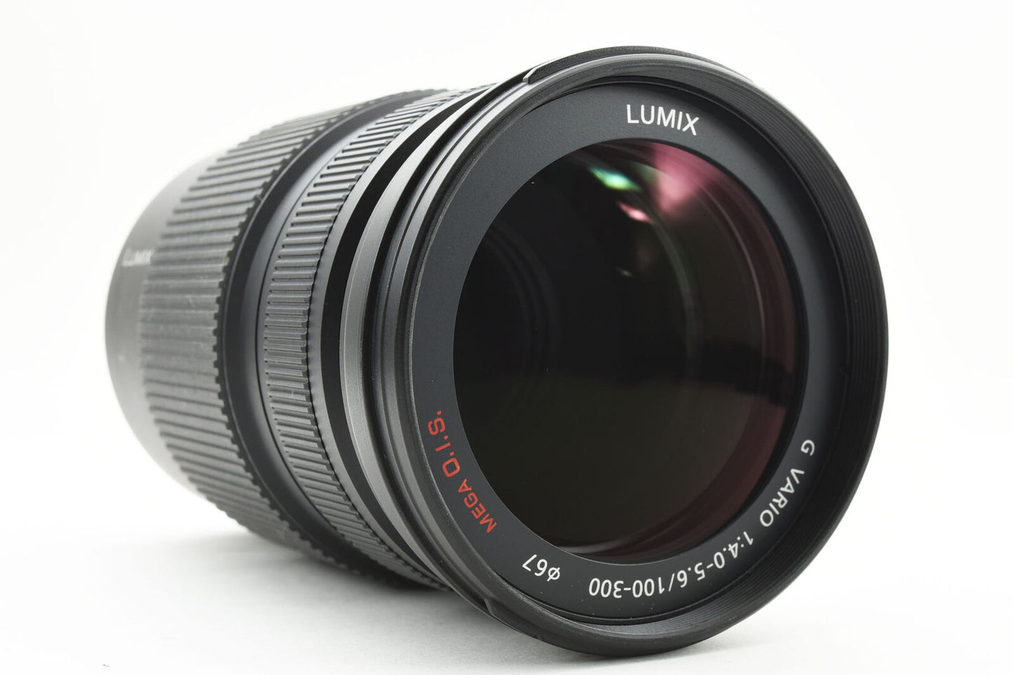 Lente Panasonic Lumix G Vario 100-300 mm f/4-5,6 Mega OIS [casi impecable] n.º 3665A