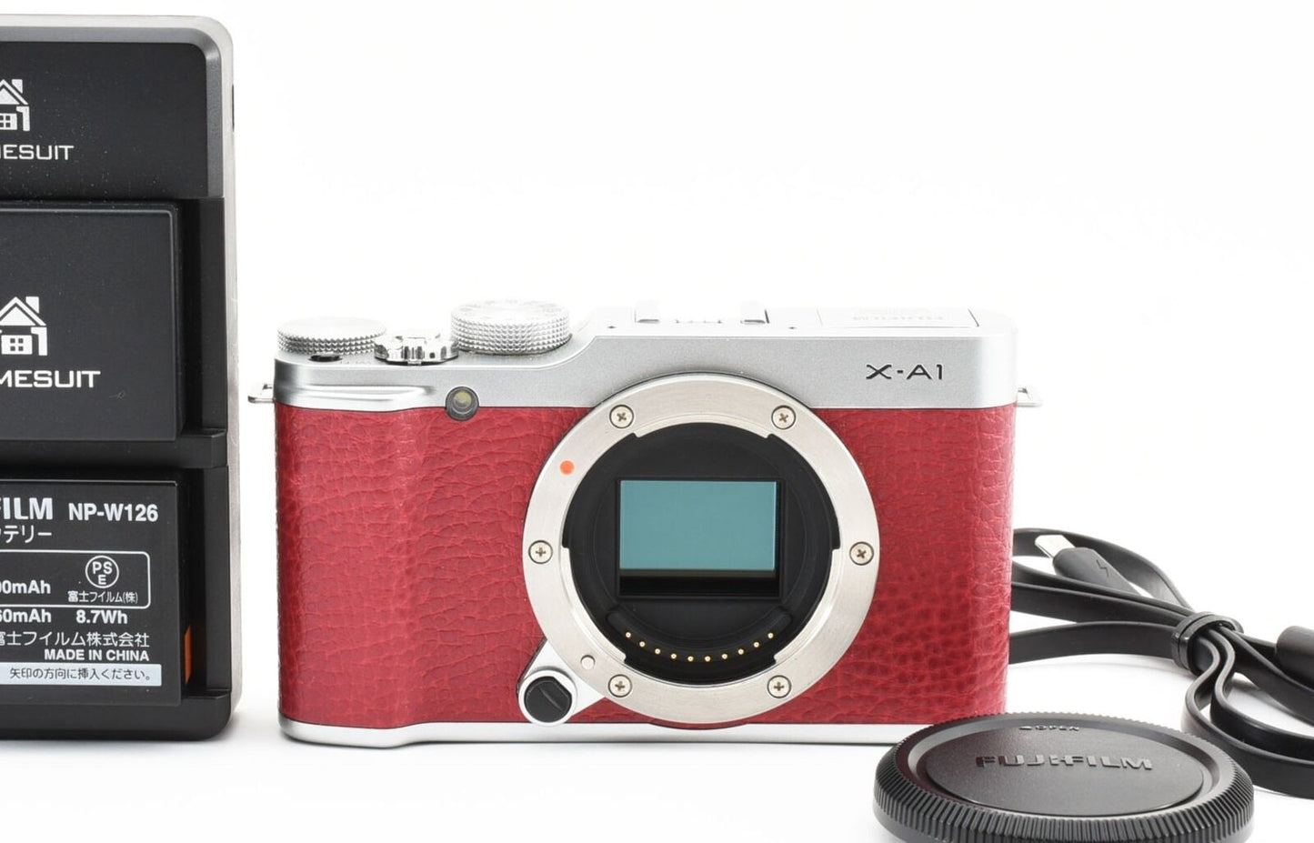 Fujifilm Fuji X-A1 16.3MP Mirrorless Digital Camera Body Red  [Near Mint] #3283A