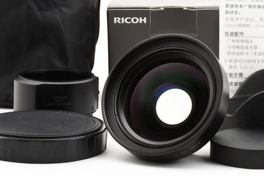 Objetivo de conversión gran angular Ricoh GW-4 y GA-1 para GR III [casi nuevo] n.º 3784A