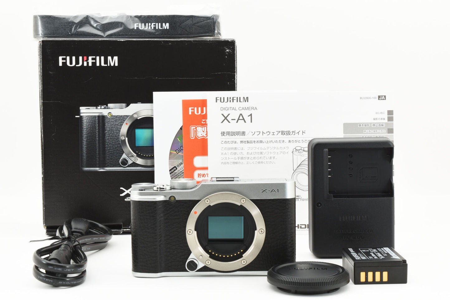 Fujifilm X-A1 16.3MP Mirrorless Digital Camera Body Silver [Near Mint] #3860A