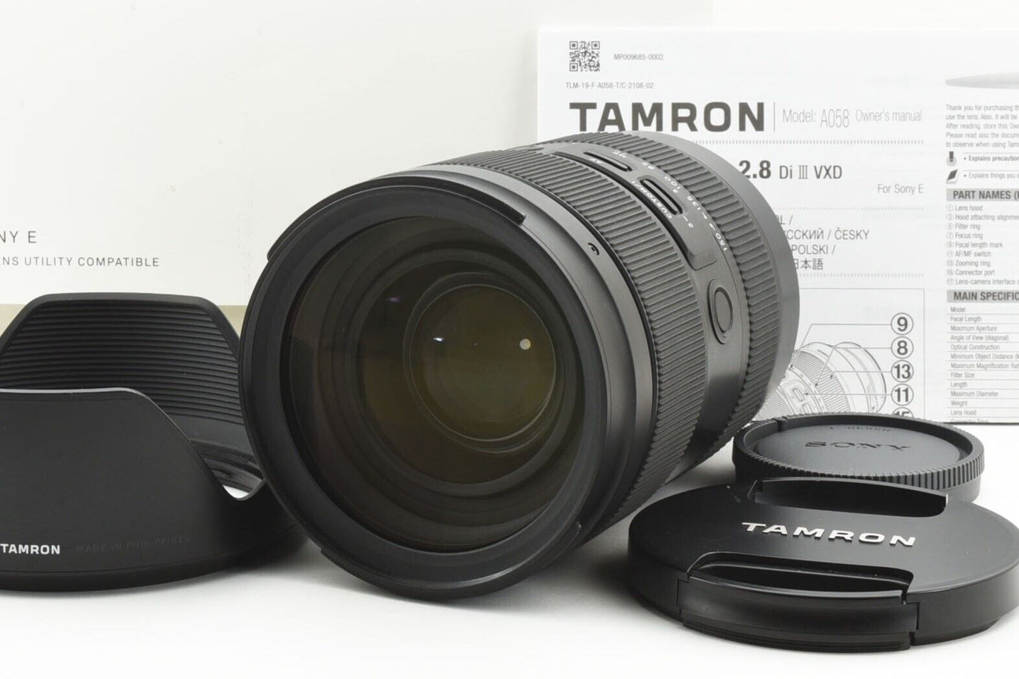 Tamron 35-150mm f/2-2.8 Di III VXD Lens for Sony E Mount [Near Mint] #3661A