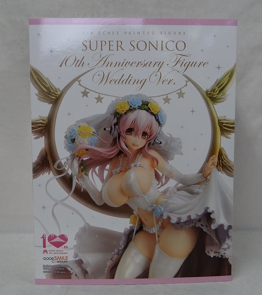 Figura del décimo aniversario de Super Sonico de Good Smile Company, versión nupcial, PVC 1/6