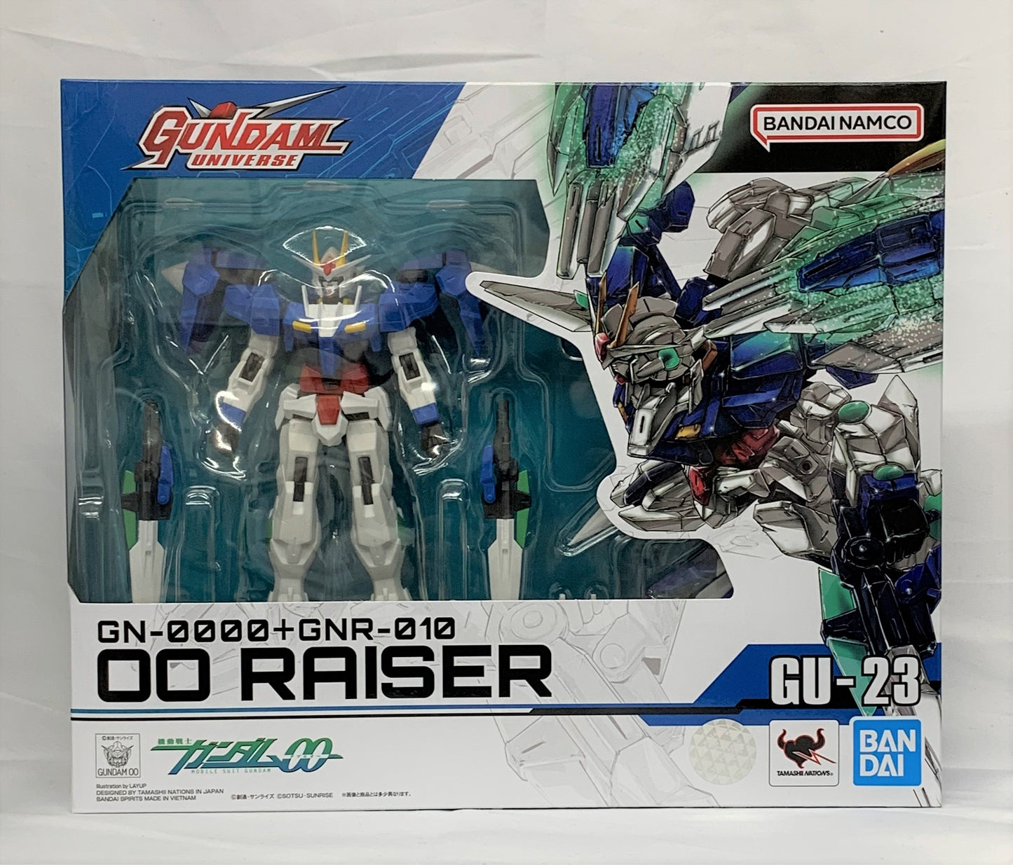 GUNDAM UNIVERSE GN-0000+GNR-010 00 RAISER „Mobile Suit Gundam 00“ 