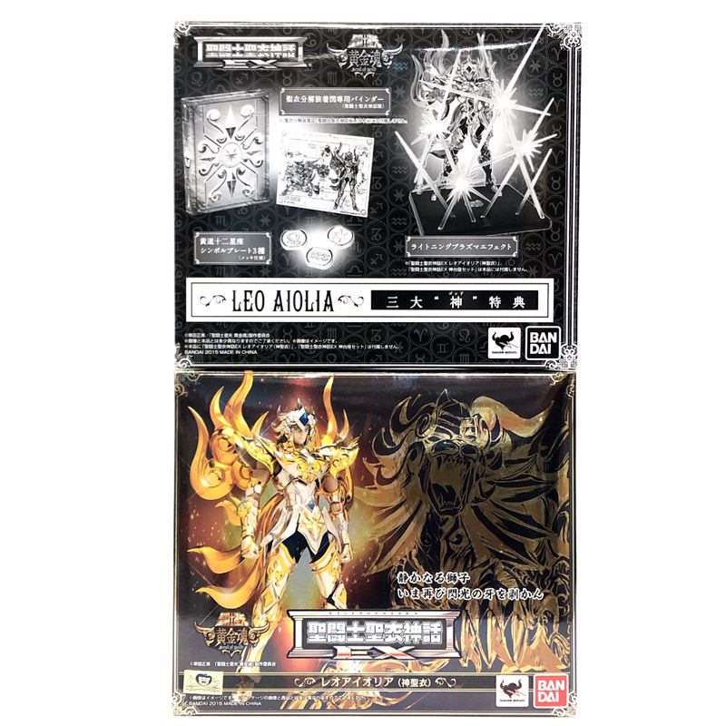 Saint Seiya Myth Cloth EX Leo Aiolia God Cloth with Exclusive First Edition Bonus Item, Action & Toy Figures, animota