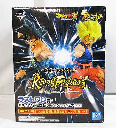 Figura de Dragon Ball Rising Fighters de Ichiban Kuji con premio Last One de DRAGONBALL LEGENDS Super Saiyan Son Goku y Bardock