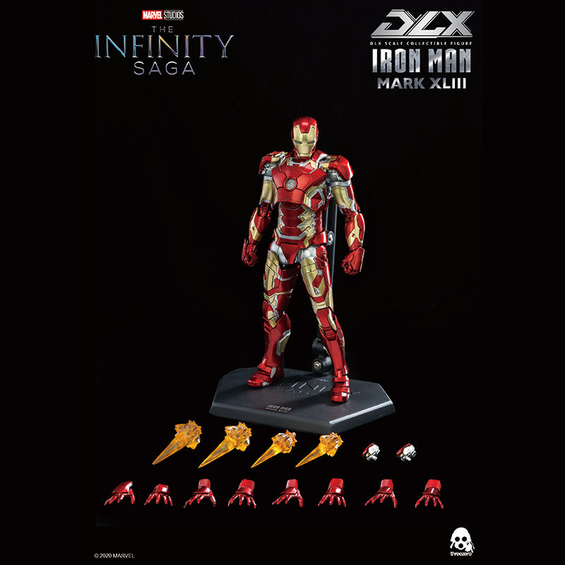 threezero DLX Marvel Studios: Infinity Saga Iron Man Mark 43 Resale Edition