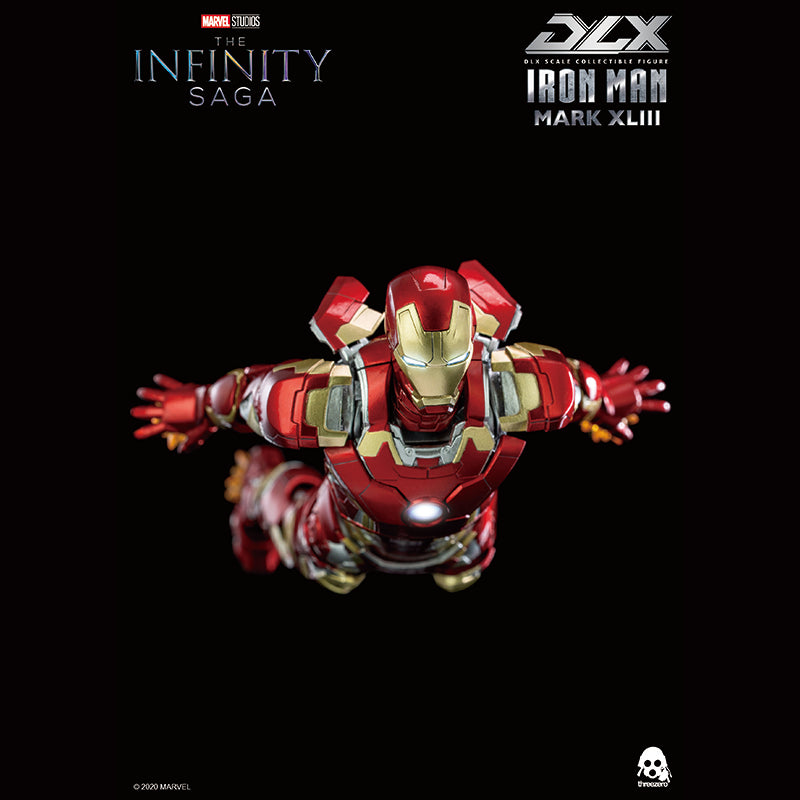 threezero DLX Marvel Studios: Infinity Saga Iron Man Mark 43 Resale Edition