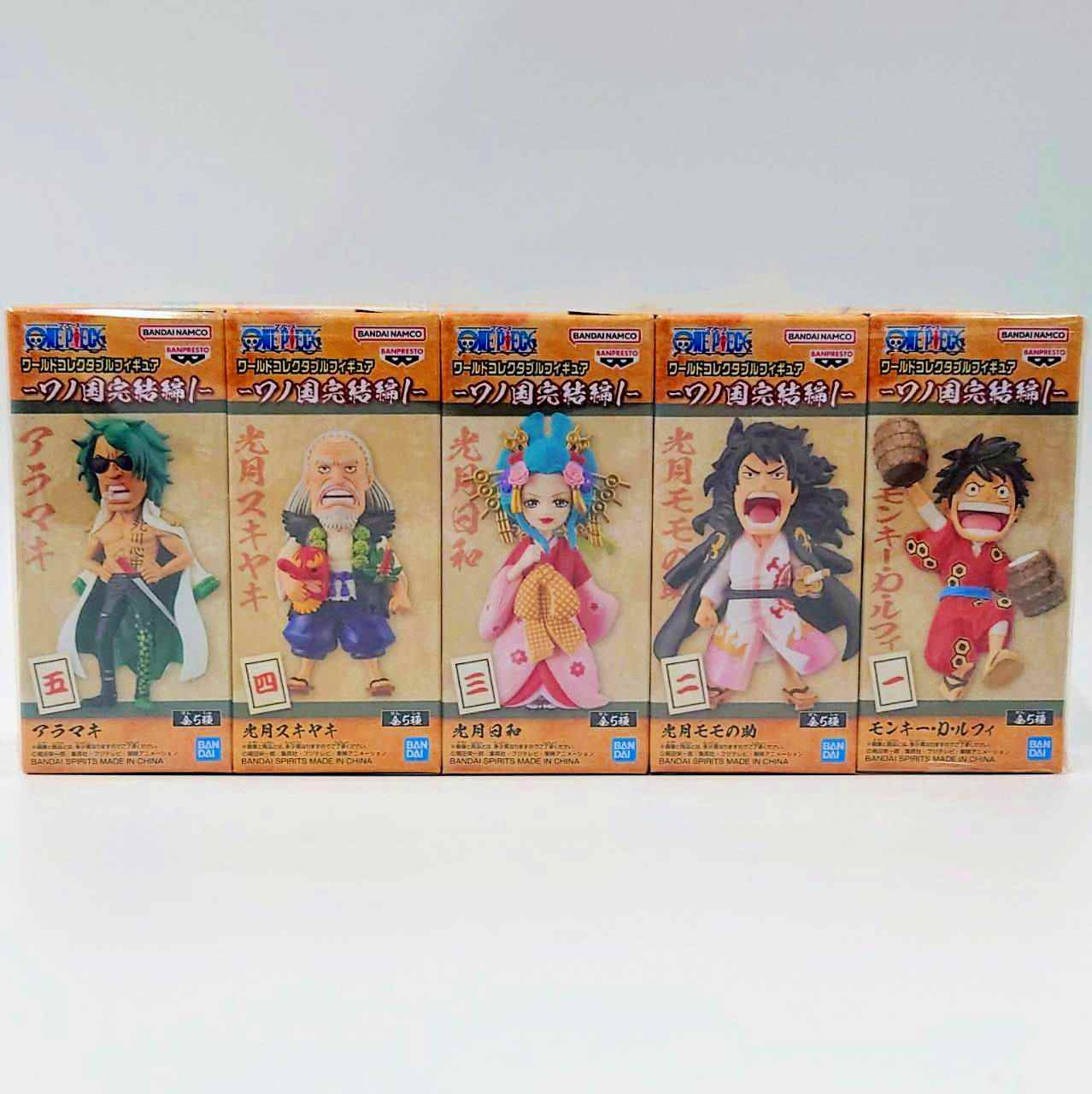 ONE PIECE World Collectible Figure-Wano Country complete1- 5 kinds of set, animota
