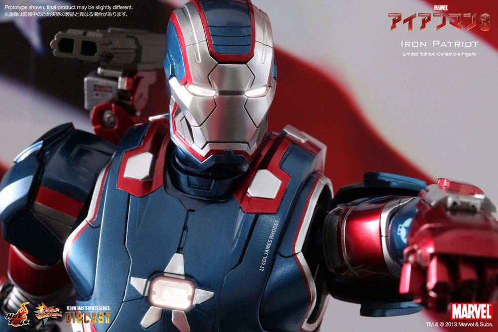 Movie Masterpiece DIECAST - Iron Man 3 1/6 Scale Figure: Iron Patriot | animota