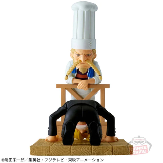 ONE PIECE World Collectable Figure Log Stories - Sanji & Zeff "I'm eternally grateful for taking care of for so damn long!"