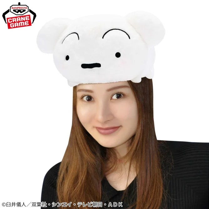 Crayon Shin-chan Meccha Mofugutto Nokkari Shiro Plush Toy, Stuffed Animals, animota