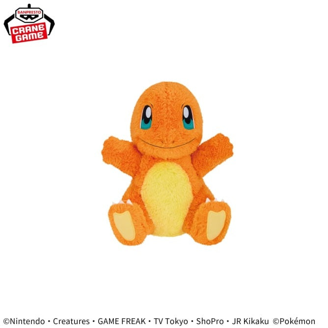 Pokémon Mofugutto Heartwarming Plush Toy - Charmander・Fennekin - Charmander