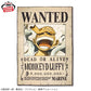 ONE PIECE - Monkey D. Luffy - Bounty Poster Blanket