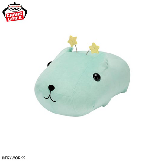 Kapibara-san Meccha Mofugutto Plush Toy - 20 Anniversary - Twenkle-san Appears!
