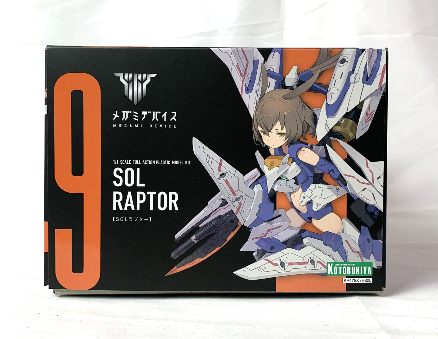 Dispositivo Megami SOL Raptor, modelo de plástico a escala 1/1 