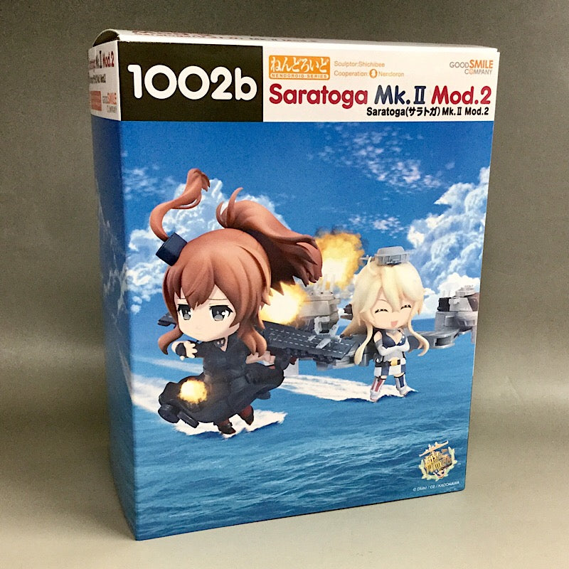 Nendoroid No.1002a Saratoga Mk.II Mod.2 Goodsmile Company Online Shop Purchase Bonus Item with Nendoroid Saratoga Mk.II Mod.2 Special Box Sleeve & Special Nendoroid Base