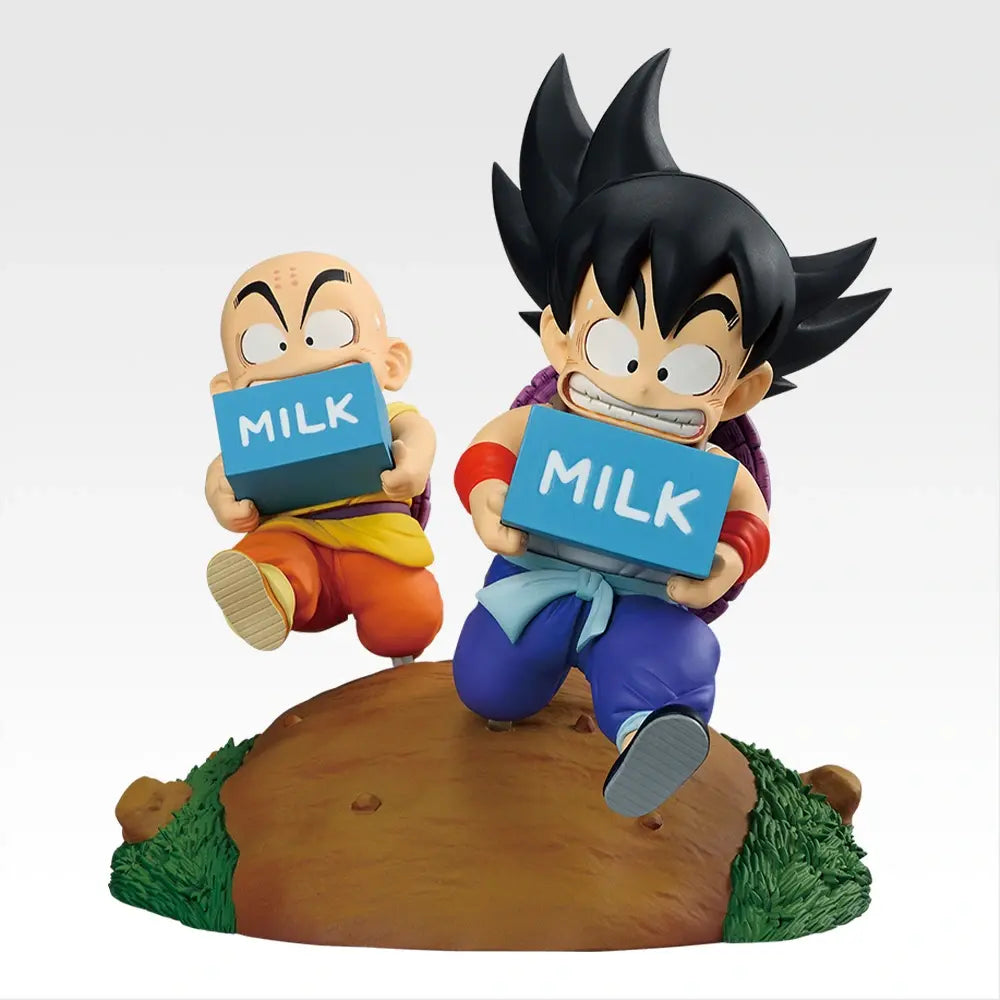 Dragon Ball Fantastic Adventure 2 - Son Goku ＆ Krillin - Milk Delivery Figure [Ichiban-Kuji Prize A]