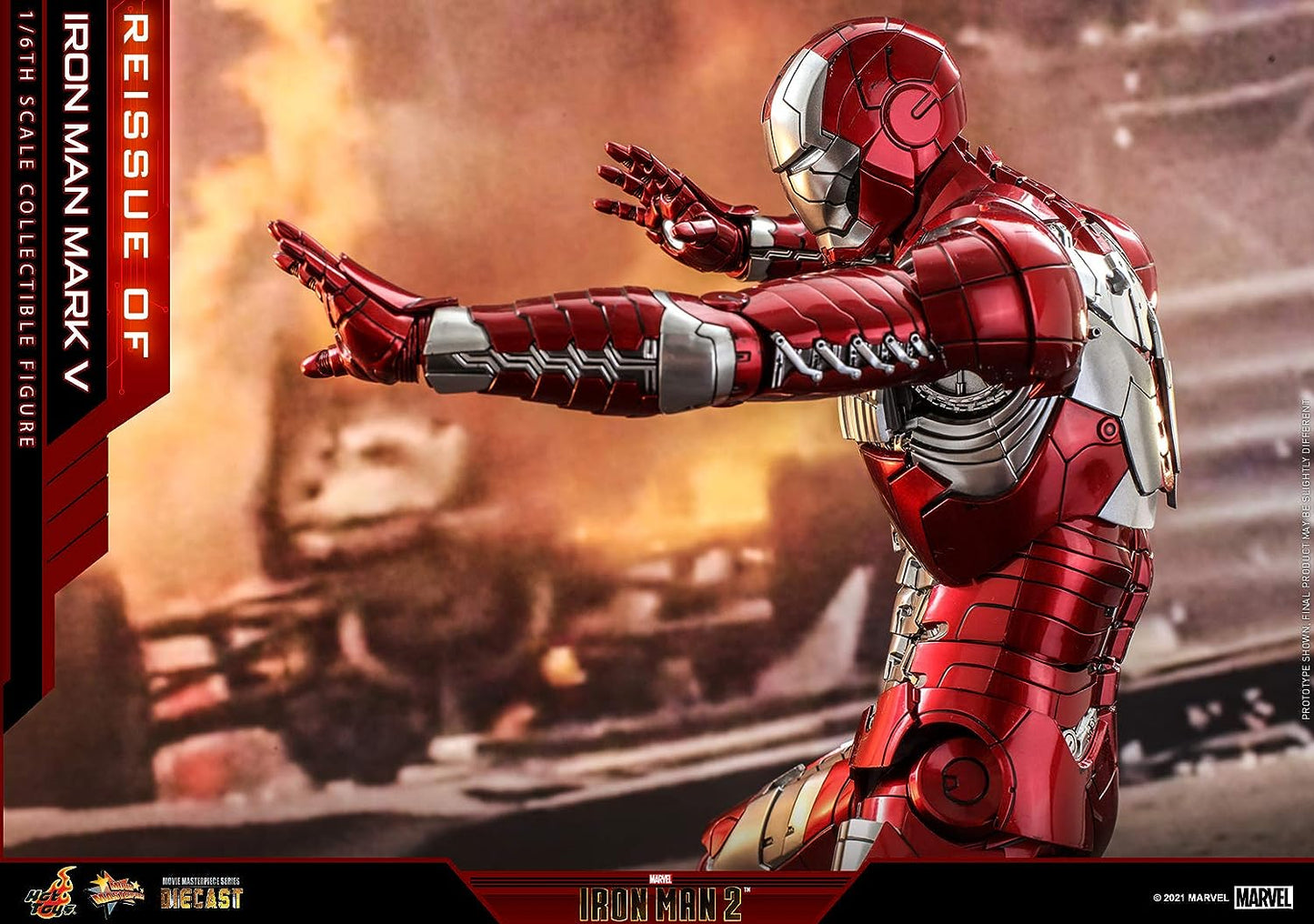 Movie Masterpiece DIECAST "Iron Man 2" 1/6 Scale Figure Iron Man Mark. 5(Single Shipment) | animota