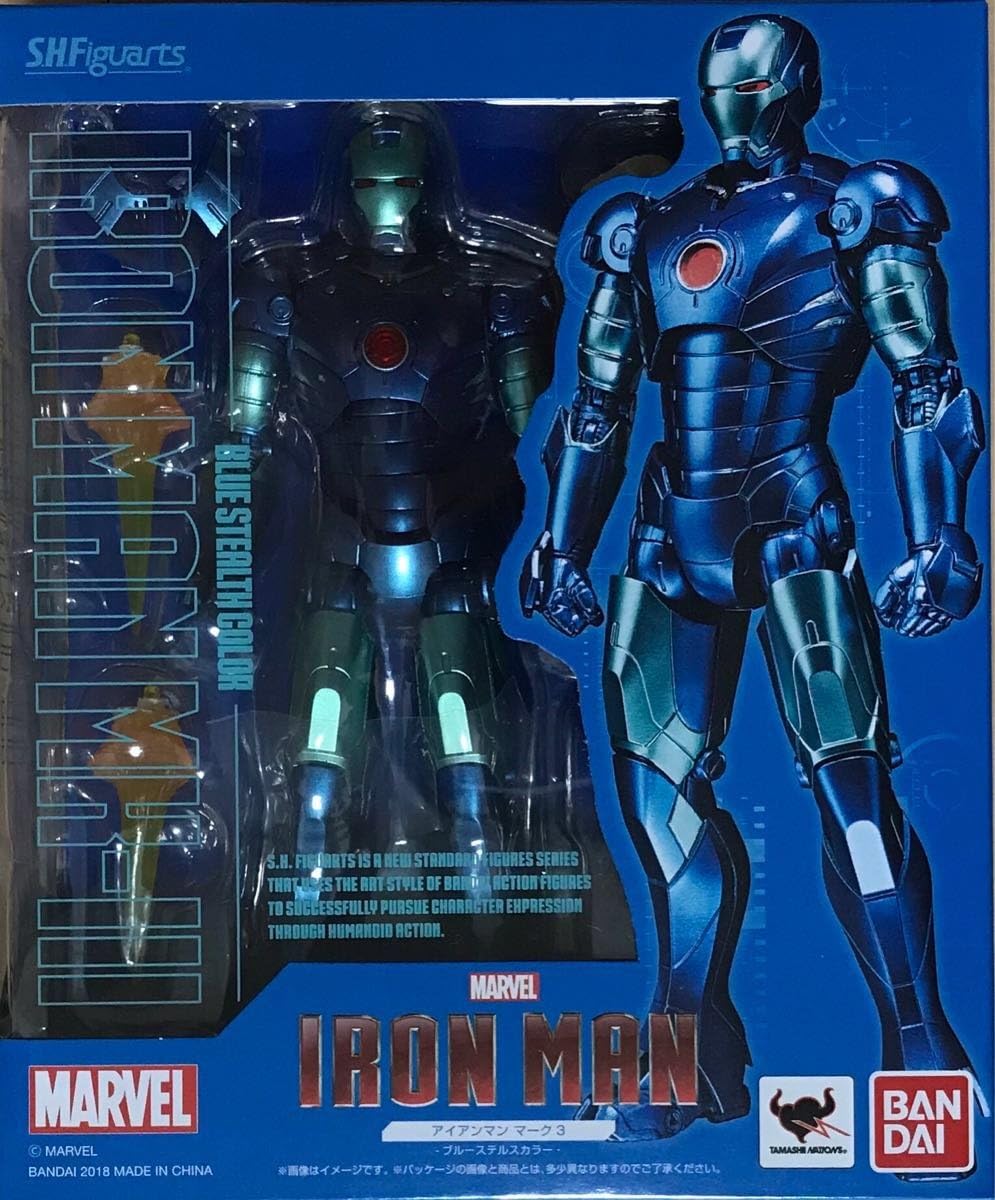 S.H. Figuarts - Iron Man Mark.3 Blue Stealth Color [Tamashii Web Shoten Exclusive] | animota