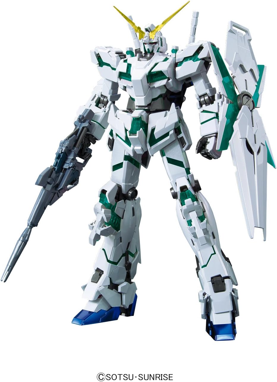 1/100 MG Unicorn Gundam (Red/Green Frame Twin Frame Edition) Titanium Finish | animota