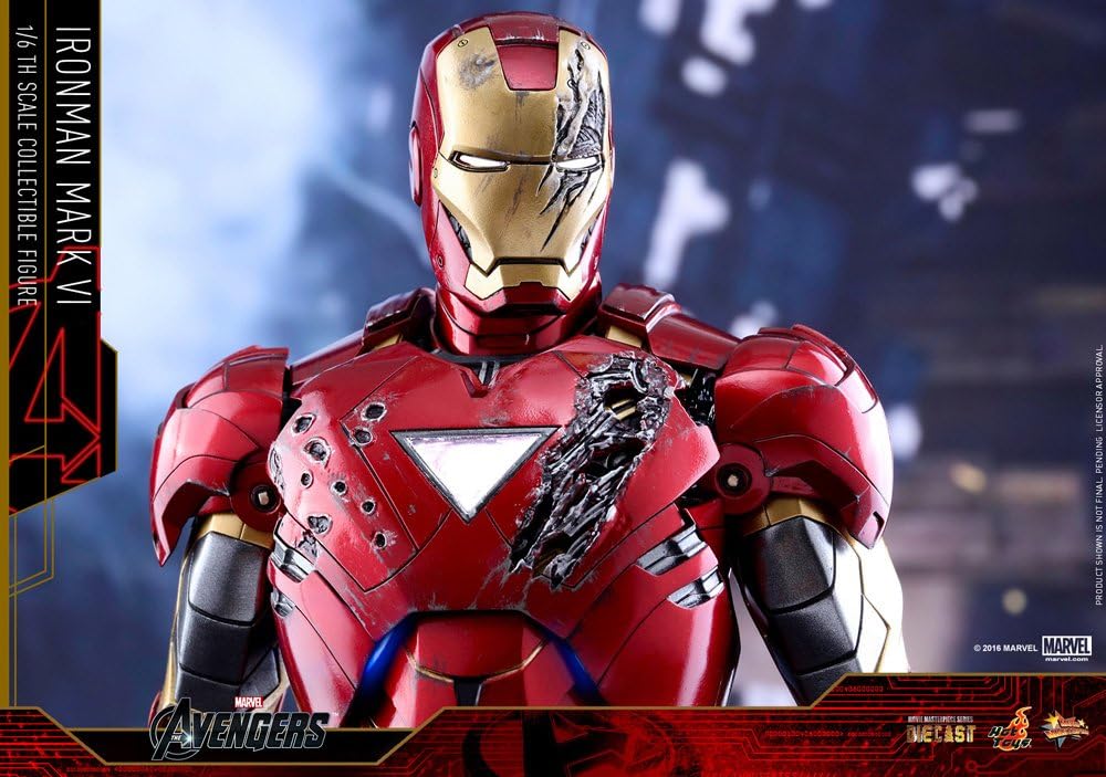 Movie Masterpiece DIECAST "The Avengers: Age of Ultron" 1/6 Figure Iron Man Mark 6 | animota